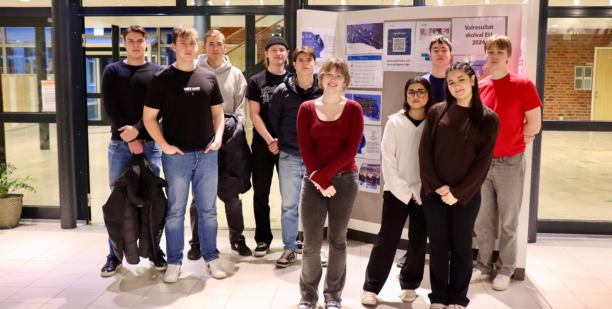 En grupp sgymnasieungdomar