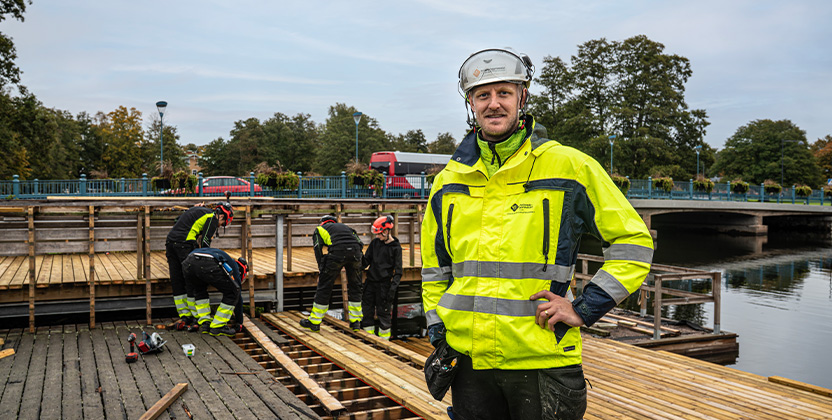 Eric Sållarp, lärare på bygg- och anläggningsprogrammet på Holavedsgymnasiet